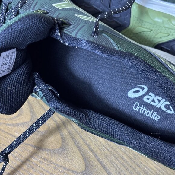 Asics Mens Gel-Venture Running Shoes Size 14 Green & Black Ortholite Cushioning - Picture 6 of 6